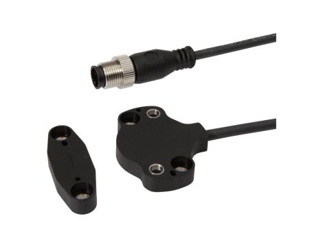 Czujnik kąta obrotu, magnetyczny, Ø42mm 7high, 10-30VDC, -40-85C, 1 V 10 V, Złącze kablowe M12 3-PIN 0.3m PUR, IP67, P MD420021