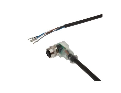 Kabel połączeniowy, 10m, M12 żeński 5-PIN kątowy, Końcówka wolna, 5x0,34mm, PUR, Ø5,2mm, 30V, -30-90C, IP67, TPU, 4A VKA00821