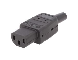 Złącze zasilające AC żeńskie 10A 250VAC IEC 60320 8mm CP22S