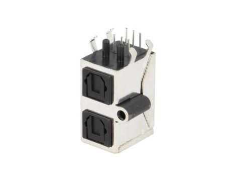 Złącze optyczne (Toslink) z pokrywą przykręcany kątowe 90 FC6842135TR