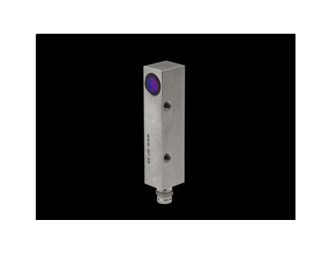 PE130175, laser sensorowy, Odbiornik czujnika przelotowego, 64x14x12mm, apertura Ø1mm, Sn: 5m, 12-32V DC, PNP/NPN Push-pull, Złą