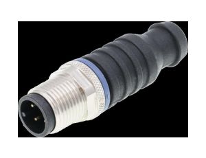 Złącze kablowe, -PIN 1/4 zmostkowany, prosty, złącze symulacyjne, Kontakty złożone, M12 Męskie 4-PIN VK000035