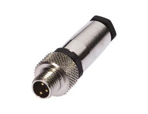 Złącze kablowe Ø3.5-5mm, 4A, 60V, -40-85C, M8 Męskie 3-PIN, IP67, Mosiądz VK003078