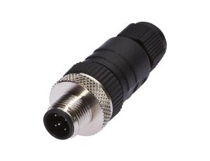 Złącze kablowe Ø3-6,5mm, 4A, 60V, -25-90C, M12 Męskie 5-PIN, IP67, PBT VK003029