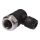 VK003820, Gniazdo kablowe, kątowe, połączenie śrubowe, Ø3-6,5mm, 4A, 240V, -25-90C, M12 żeńskie 4pin, IP67, PBT
