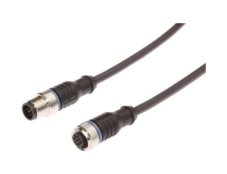 VK150F28, Kabel przyłączeniowy, 1,5 m, M12 żeński 5-pinowy prosty, M12 męski 5-pinowy prosty, 5-przewodowy, PUR