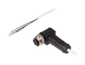 Kabel przyłączeniowy, 10m, M12 żeński 3-PIN kątowy, Końcówka wolna, 3x0,34mm,PTFE, Ø3,8mm, 250V, -20-150C, IP65 VKA0H021