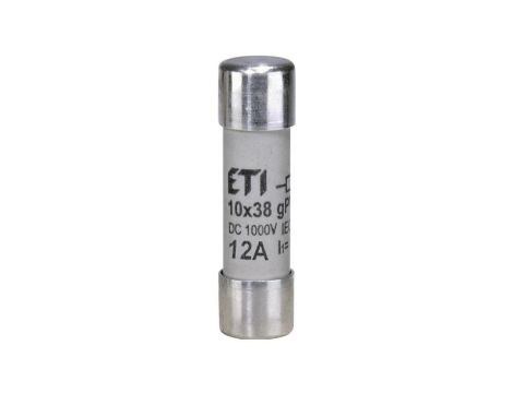 Wkladka bezpiecznikowa cylindryczna PV 10x38mm 12A gPV 1000V DC CH10 002625077