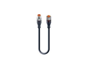 Kabel konfekcjonowany obustronnie zakończony złącza M12 męskie żeńskie proste 3-pinowe RST 3-RKT 4-3-224/10 M