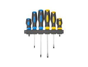 Wkrętaki 5x38mm 5x100mm 6,5x150mm PH1x100mm PH2x38mm PH2x150mm z wieszakiem (zestaw 6 szt.) 39D886