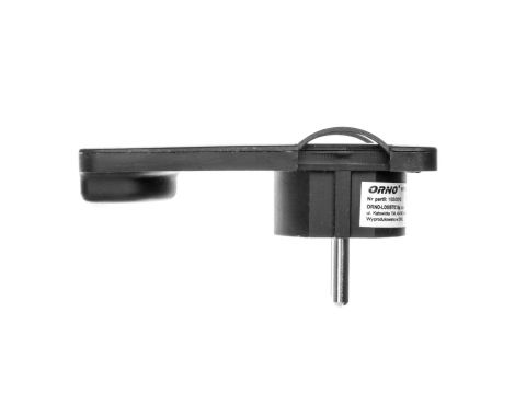 Wtyczka płaska kątowa 2P 16A 250V czarna OR-AE-1311/B