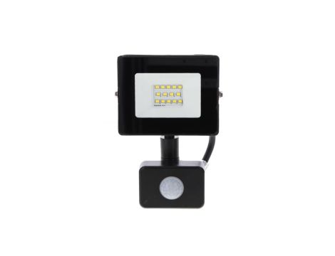 NAŚWIETLACZ LED SMD KASTEL 10W 4000K 800LM IP65 CZARNY CZ. PIR C64-S-LFK-010BL-4K