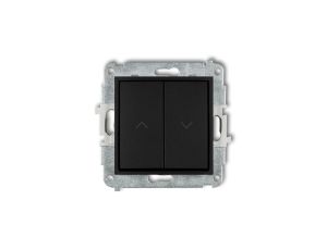 ICON Mechanizm łącznika zwiernego żaluzjowego czarny mat 12IWP-8