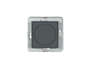 ICON Mechanizm elektronicznego regulatora oświetlenia przyciskowo-obrotowego do lamp LED grafitowy mat 28IRO-2