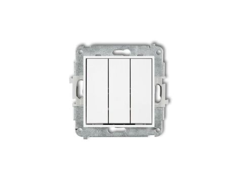 ICON Mechanizm łącznika potrójnego biały IWP-7
