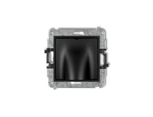 ICON Mechanizm wypustu kablowego czarny mat 12IWPK