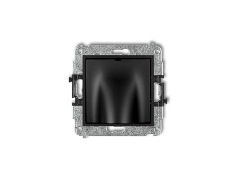 ICON Mechanizm wypustu kablowego czarny mat 12IWPK