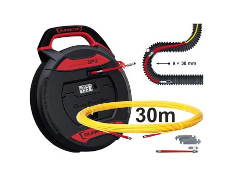 GF3 WŁÓKNO SZKLANE W KASECIE Z LICZNIKIEM 3mm/30m / 10193