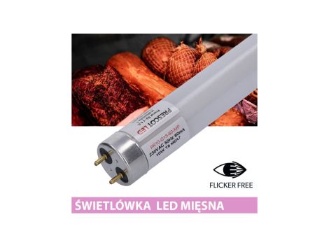 Świetlówka led T8 G13 mięsna 60cm 10W 880lm PC Prescot