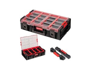 Organizer 2XL z przegrodami na narzędzia i akcesoria 582x387x172mm + 2szt adapterów connect Adapters Qbrick System ONE