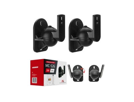 Uchwyt ścienny głośnikowy regulowany 3,5kg do kolumn czarny MC-526 Komplet 2szt