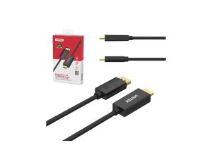 UNITEK Kabel DisplayPort - HDMI 4K@60 (wtyk / wtyk) 1,8m