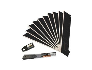 Ostrze łamane czarne 18mm stal SK5 - 10 sztuk Schmith