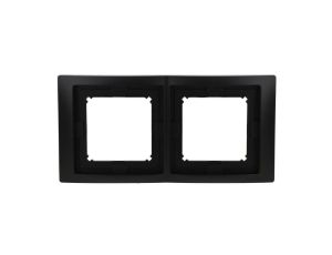 Simon Basic Ramka 2- krotna IP44 czarny mat BMRC2B/49