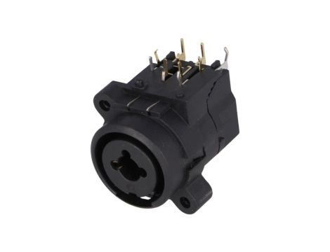 Gniazdo Jack 6,3mm + XLR żeńskie kątowe 90 THT FC2430