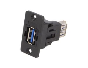 Adapter USB A - USB A 3.0 SLIM złocony 29mm CP30605N