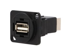 Łącznik USB A - USB B 2.0 FT metal 19x24mm CP30209NMB