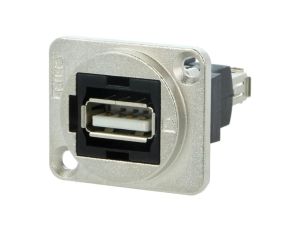 Łącznik USB A - USB A 2.0 FT metal 19x24mm CP30208NM