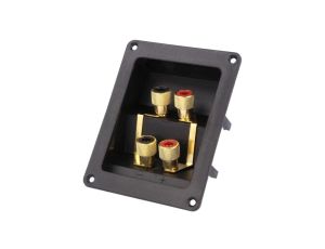 Zacisk głośnikowy ze zworkami na panel przykręcany 81x108mm HFRP-01B