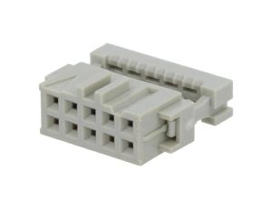 Wtyk IDC żeńskie 10-pin na taśmę 1,27mm R.styków 2,54mm 1-215882-0