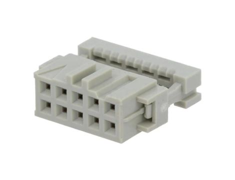 Wtyk IDC żeńskie 10-pin na taśmę 1,27mm R.styków 2,54mm 1-215882-0