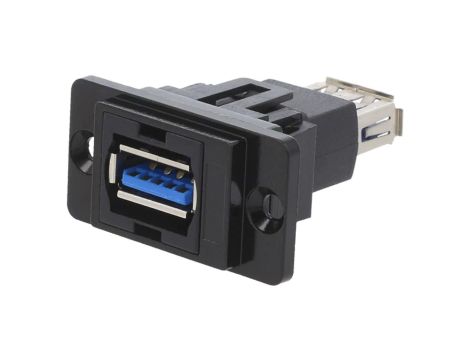 Łącznik USB A - USB A 3.0 DUALSLIM złocony CP30705NMB