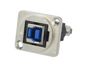 Łącznik USB A - USB B 3.0 FT metal 19x24mm CP30206NM