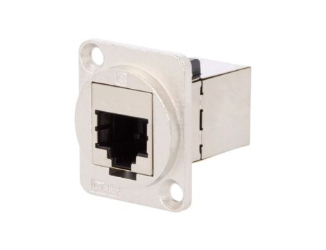 Łącznik FT RJ45 8p8c Kat 6a ekranowane 19x24mm metal CP30225SM