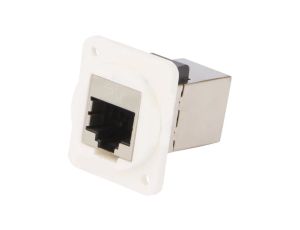 Łącznik FT RJ45 8p8c Kat 6 ekranowane 19x24mm plastik CP30222SXW