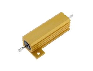 Rezystor drutowy z radiatorem przykręcany 50W 10 Ohm 0-1625984-5