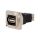 Łącznik USB A - USB B 2.0 FT metal 19x24mm CP30209NM