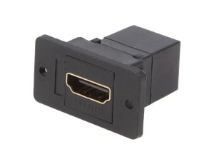 Łącznik HDMI gniazdo z obu stron SLIM złocony 29mm CP30600GX