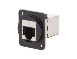 Łącznik FT RJ45 8p8c Kat 6a ekranowane 19x24mm metal CP30225SM3B