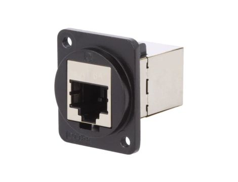 Łącznik FT RJ45 8p8c Kat 6a ekranowane 19x24mm metal CP30225SM3B