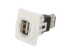 Łącznik USB A - USB A 2.0 FT plastik 19x24mm CP30208NXW