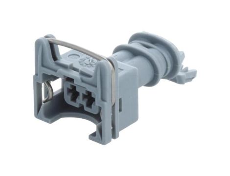 Złącze automotive JPT wtyk żeńskie 2-pin na przewód szary 282189-2