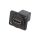 Łącznik HDMI gniazdo z obu stron FT złocony 19x24mm M3 CP30200GM3