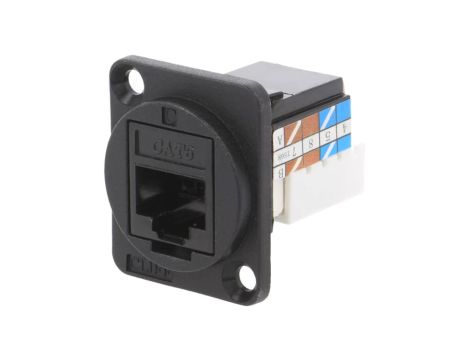 Gniazdo RJ45 8p8c FT Kat 6a IDC 19x24mm plastik CP30227