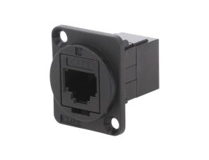 Łącznik FT RJ12 6p6c Kat 3 gniazdo z obu stron 19x24mm CP30224