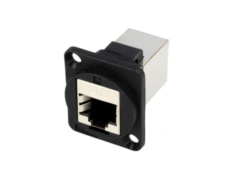 Łącznik FT RJ45 8p8c Kat 6 ekranowane 19x24mm plastik CP30222S